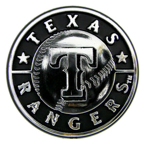 Texas Rangers Auto Emblem - Silver - Team Promark