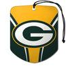 Green Bay Packers Air Freshener Shield Design 2 Pack -