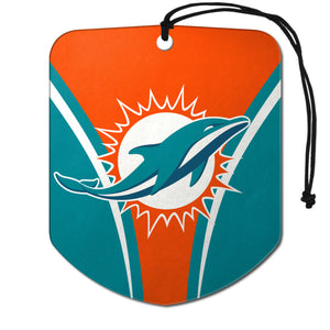 Miami Dolphins Air Freshener Shield Design 2 Pack - Team Promark