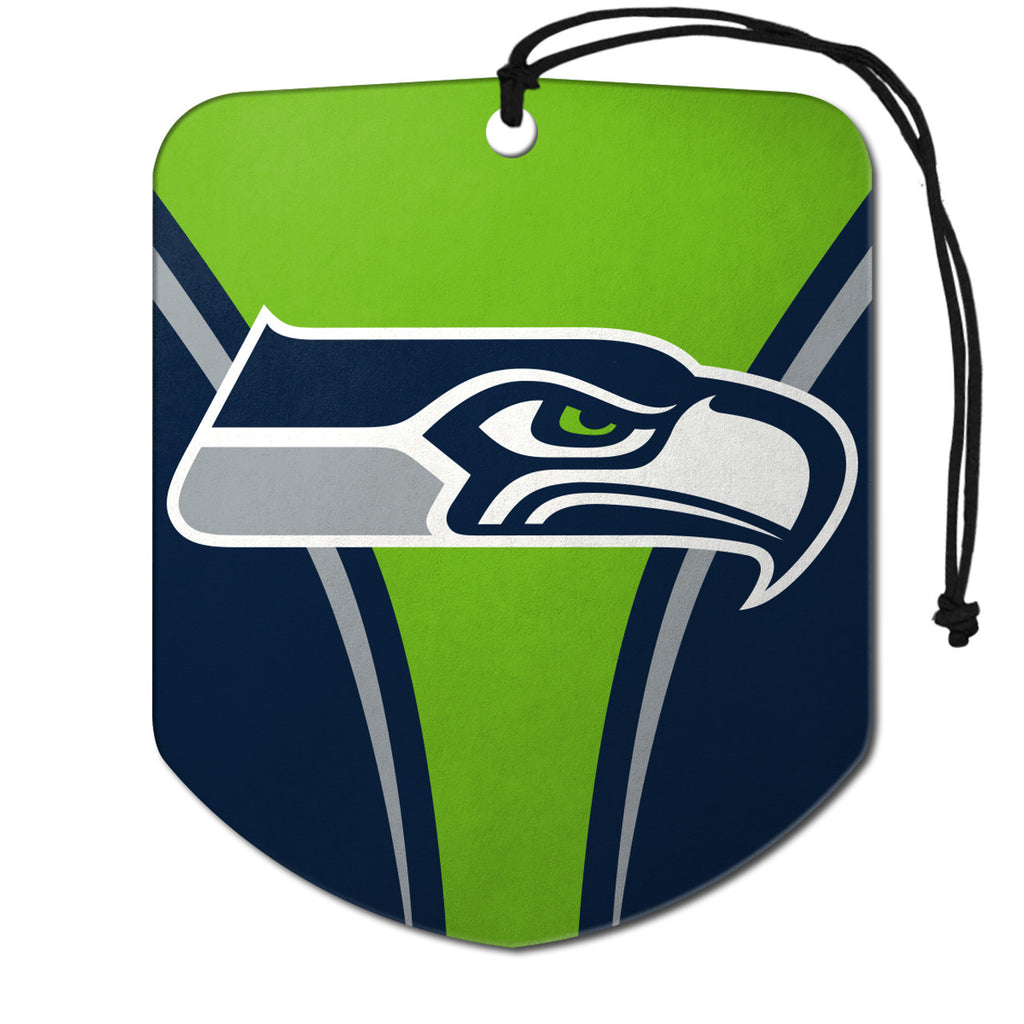 Seattle Seahawks Air Freshener Shield Design 2 Pack - Team Promark