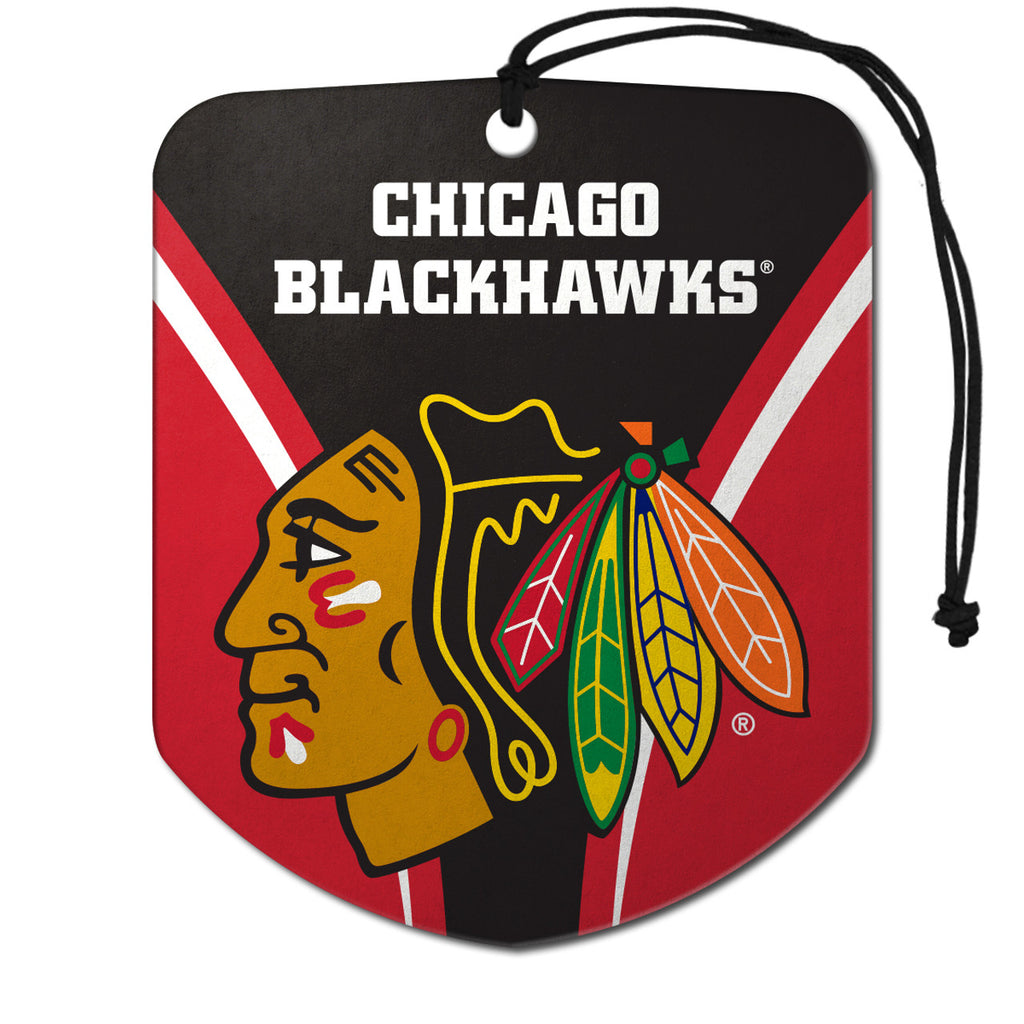Chicago Blackhawks Air Freshener Shield Design 2 Pack - Team Promark