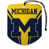 Michigan Wolverines Air Freshener Shield Design 2 Pack - 10