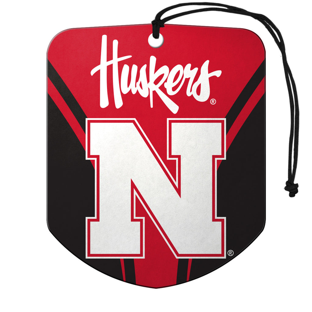 Nebraska Cornhuskers Air Freshener Shield Design 2 Pack - Team Promark
