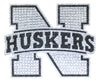Nebraska Cornhuskers Auto Emblem Rhinestone Bling CO - Team Promark