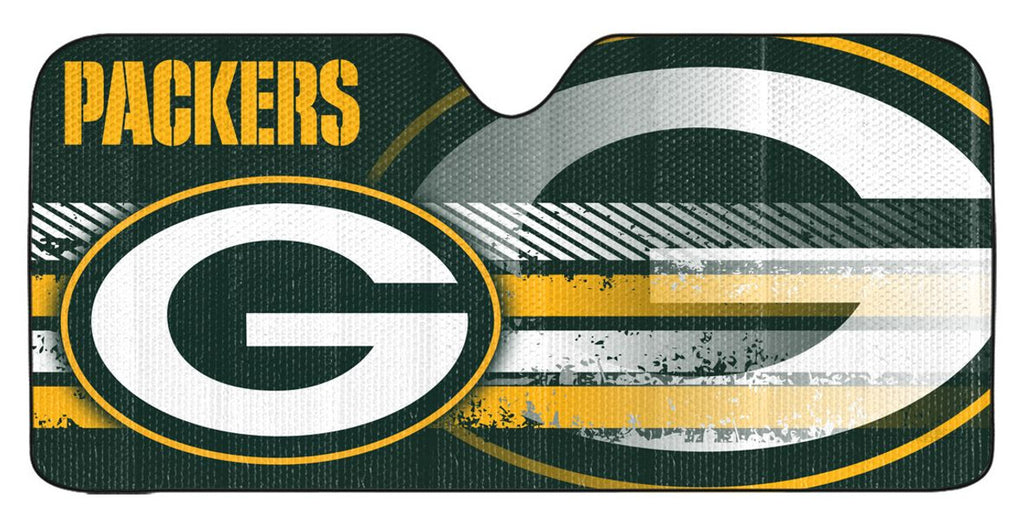 Green Bay Packers Auto Sun Shade - 59''x27'' - Team Promark