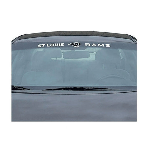 St. Louis Rams Decal 35x4 Windshield Style -