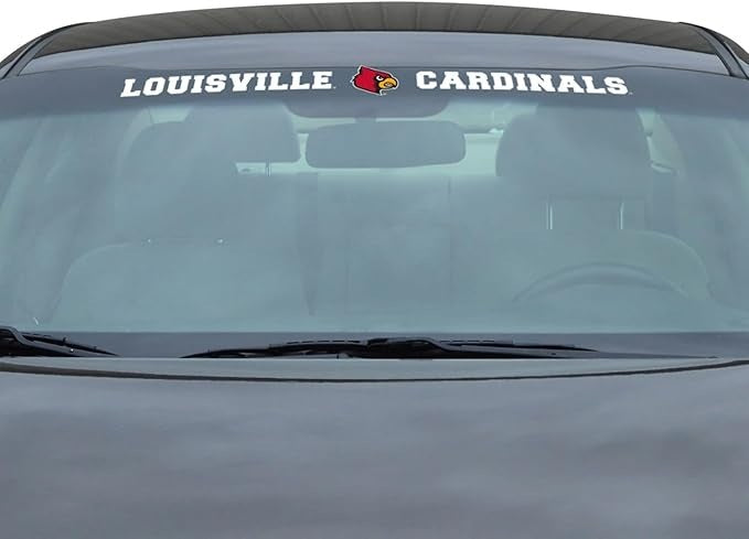Louisville Cardinals Decal 35x4 Windshield Style - Team Promark