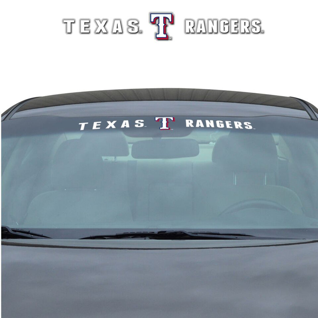 Texas Rangers Decal 35x4 Windshield - Team Promark