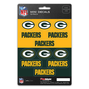 Green Bay Packers Decal Set Mini 12 Pack - Team Promark