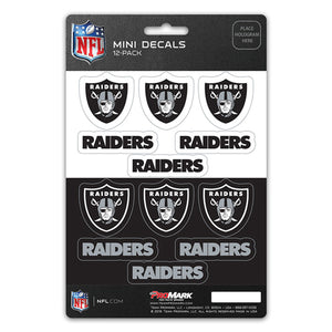 Las Vegas Raiders Decal Set Mini 12 Pack - Team Promark