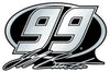 Jeff Burton Auto Emblem Silver Chrome CO - Team Promark