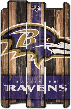 Baltimore Ravens Sign 11x17 Wood Fence Style - WinCraft