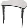 Snap Desk Configurable Student Desking -Gray Nebula Top Surface & Black Edgeband - BALT