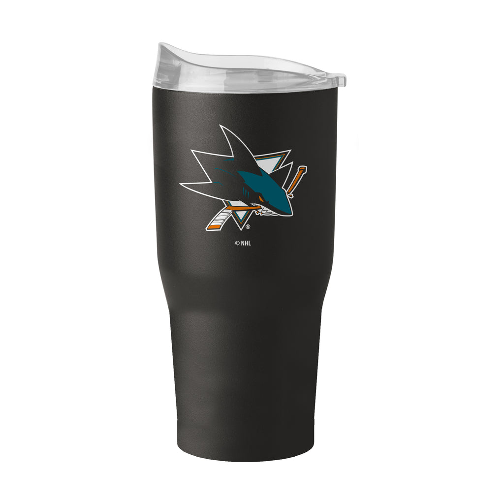 San Jose Sharks Tumbler 30oz Flipside Powder Coat - Logo Brands