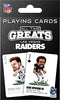 Las Vegas Raiders Playing Cards All-Time Greats - Masterpieces Puzzle Company