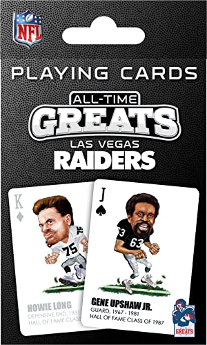Las Vegas Raiders Playing Cards All-Time Greats - Masterpieces Puzzle Company
