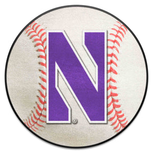 Fanmats - Northwestern University Baseball Mat 27'' diameter
