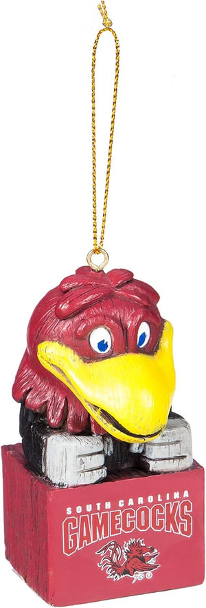 South Carolina Gamecocks Ornament Tiki Design - Evergreen