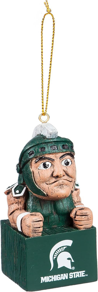 Michigan State Spartans Ornament Tiki Design - Evergreen