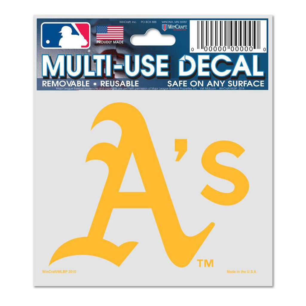 Oakland Athletics Decal 3x4 Multi Use - WinCraft