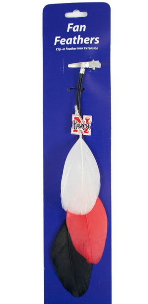Nebraska Cornhuskers Team Color Feather Hair Clip - Little Earth