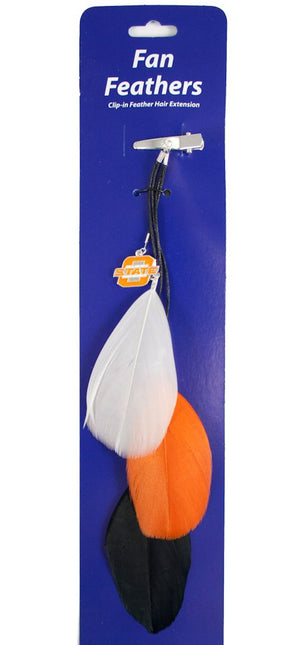 Oklahoma State Cowboys Team Color Feather Hair Clip  CO - Little Earth