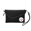 Pittsburgh Steelers Purse Pebble Fold Over Crossbody Black - Little Earth