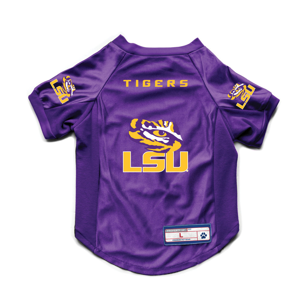 LSU Tigers Pet Jersey Stretch Size S - Little Earth