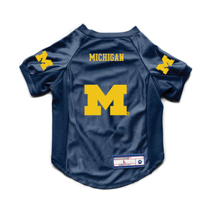 Michigan Wolverines Pet Jersey Stretch Size XL - Little Earth