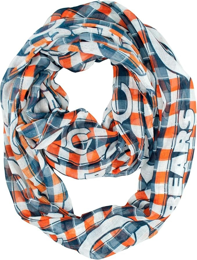 Chicago Bears Infinity Scarf - Plaid - Little Earth