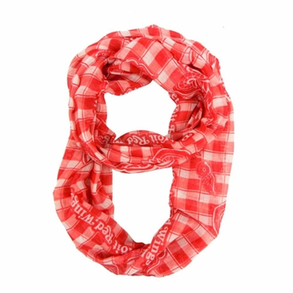 Detroit Red Wings Infinity Scarf - Plaid - Little Earth