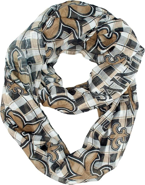 New Orleans Saints Infinity Scarf - Plaid - Little Earth