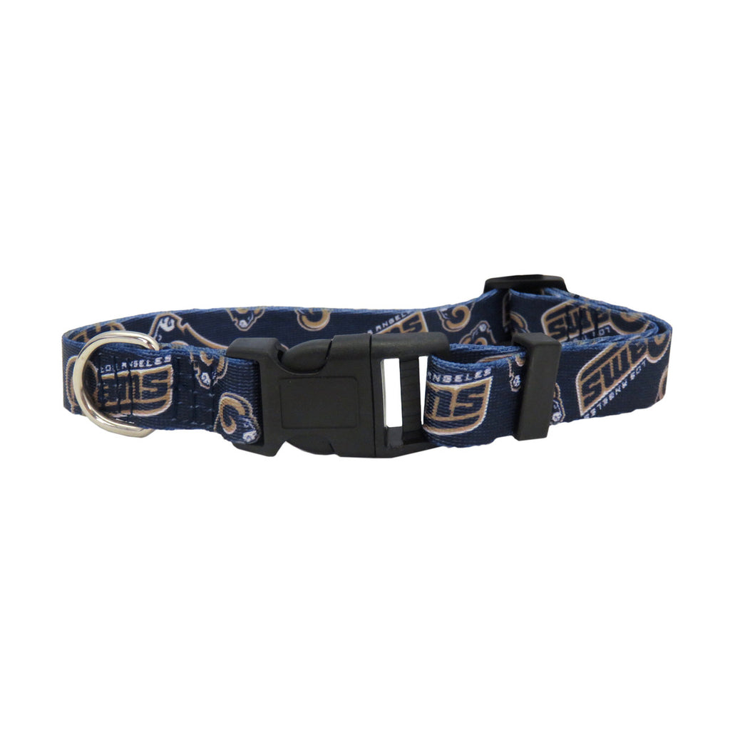 Los Angeles Rams Pet Collar Size S Alternate - Little Earth