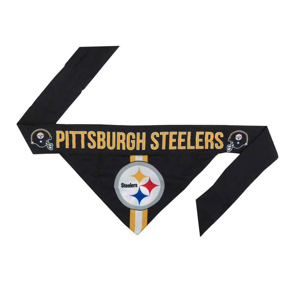 Pittsburgh Steelers Pet Bandanna Size L - Little Earth