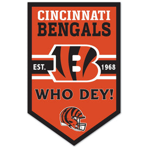 Cincinnati Bengals Sign 11x17 Wood Chevron - WinCraft