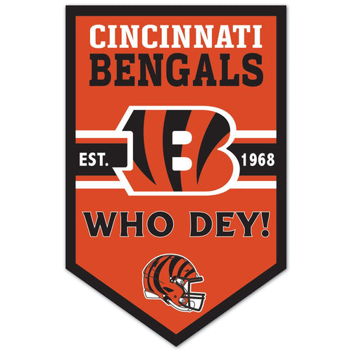 Cincinnati Bengals Sign 11x17 Wood Chevron - WinCraft