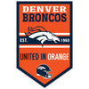 Denver Broncos Sign 11x17 Wood Chevron - WinCraft