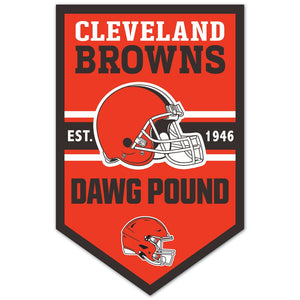 Cleveland Browns Sign 11x17 Wood Chevron - WinCraft