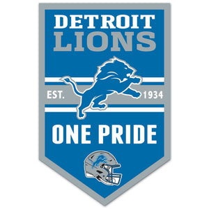 Detroit Lions Sign 11x17 Wood Chevron - WinCraft