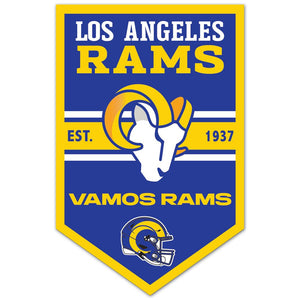 Los Angeles Rams Sign 11x17 Wood Chevron - WinCraft