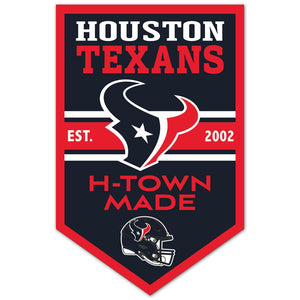 Houston Texans Sign 11x17 Wood Chevron - WinCraft