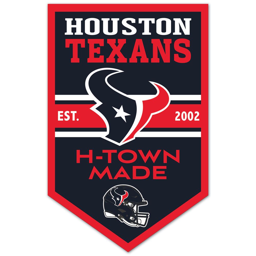 Houston Texans Sign 11x17 Wood Chevron - WinCraft