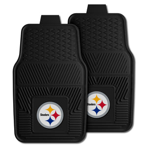 Fanmats - NFL - Pittsburgh Steelers 2-pc Vinyl Car Mat Set 17''x27''