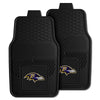 Fanmats - NFL - Baltimore Ravens 2-pc Vinyl Car Mat Set 17''x27''