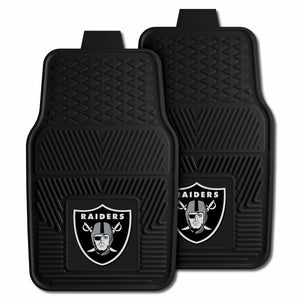 Fanmats - NFL - Oakland Raiders 2-pc Vinyl Car Mat Set 17''x27''