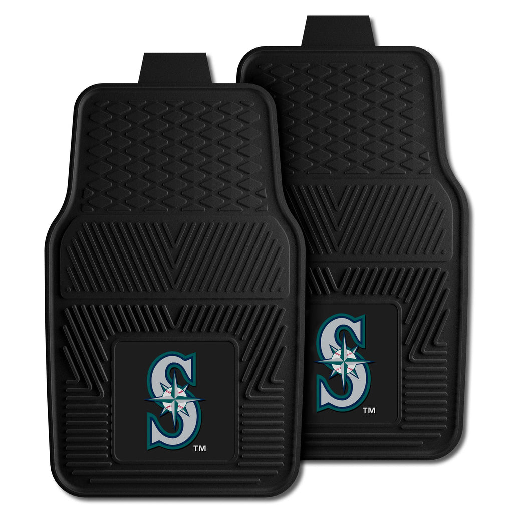 Fanmats - MLB - Seattle Mariners 2-pc Vinyl Car Mat Set 17''x27''