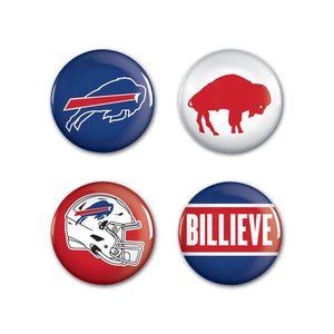 Buffalo Bills Buttons 4 Pack - WinCraft