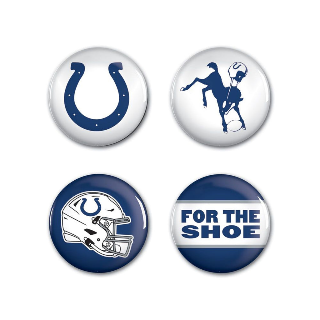 Indianapolis Colts Buttons 4 Pack - WinCraft