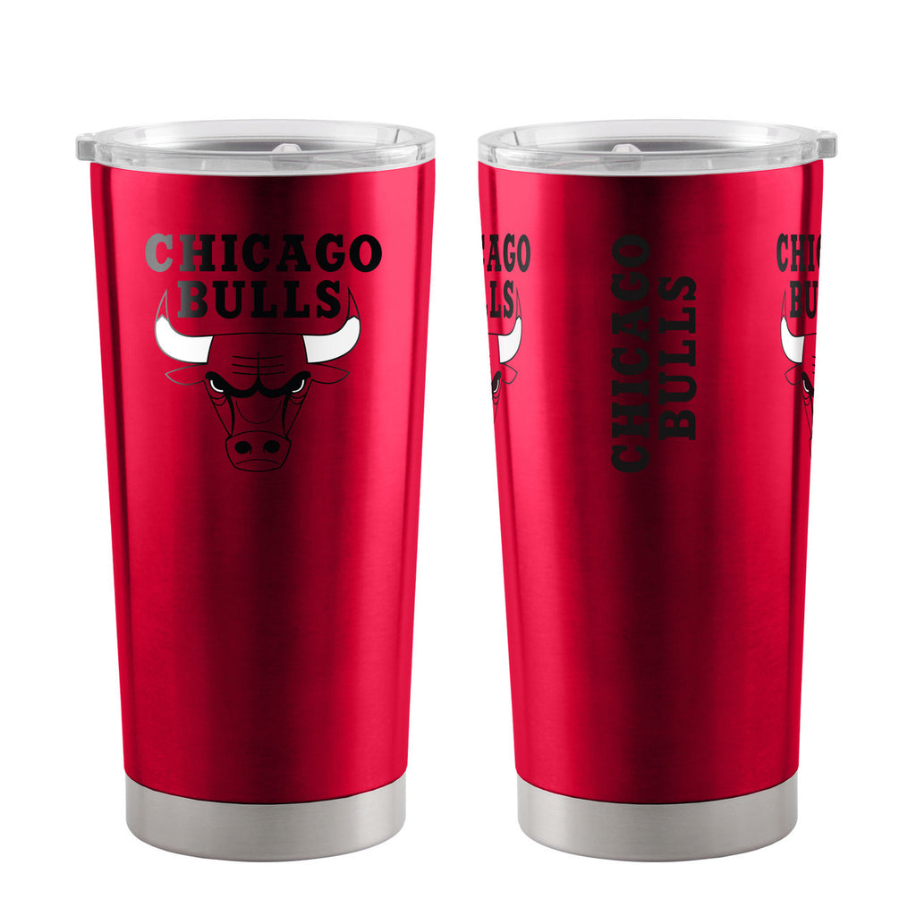 Chicago Bulls Travel Tumbler 20oz Stainless Steel - Special Order - Logo Brands