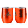 Cleveland Browns Travel Tumbler 16oz Stainless Steel Curved - Logo Brands